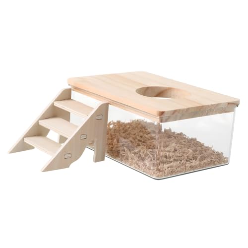 TOYANDONA 1satz Hamster Sandbad Container Mit Leiter Transparentes Badezimmer Für Kleine Haustiere Für Hamster Zwerghamster Und Mehr Inklusive Sicherem Und Belüftetem Deckel Zur TOYANDONA 1satz Hamster Sandbad Container Mit Leiter Transparentes Badezimmer Für Kleine Haustiere Für Hamster Zwerghamster Und Mehr Inklusive Sicherem Und Belüftetem Deckel Zur von TOYANDONA