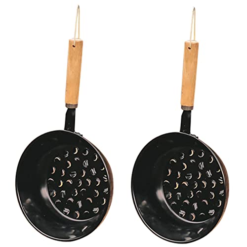 TOYANDONA 1 Satz Holzkohlebrennungstank Hibach Brenner Zum Kochen Camping Holzkohle-startertopf Herd Lagerfeuer Kohlebeckentöpfe Holzofen Grillkohletopf Black Eisen 2 Stück von TOYANDONA