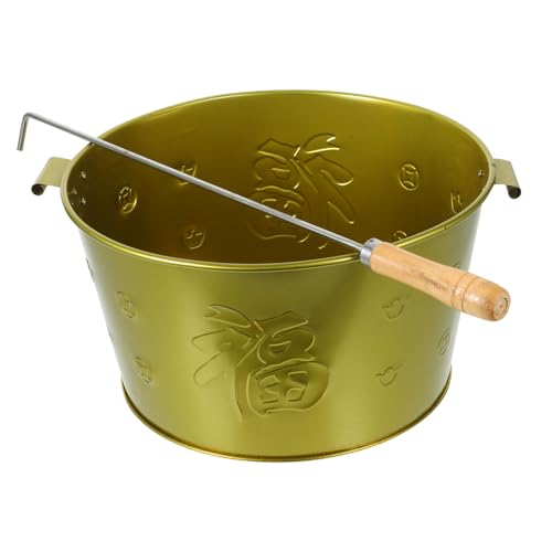 TOYANDONA 1 Satz Inkinerator für Chinesische Opfergaben Langlebiger Brennbehälter für Geldscheine Traditionelles Design mit Feuerhaken für Qingming Fest von TOYANDONA