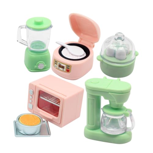 TOYANDONA 1 Satz Mini-küchenspielzeug Mini-hausmodell Mini-küchenutensilien Mini- - Mini-kaffeemaschine Mini-hausversorgung Mini-Modell Mini-ofen- Miniaturspielzeug Pp von TOYANDONA