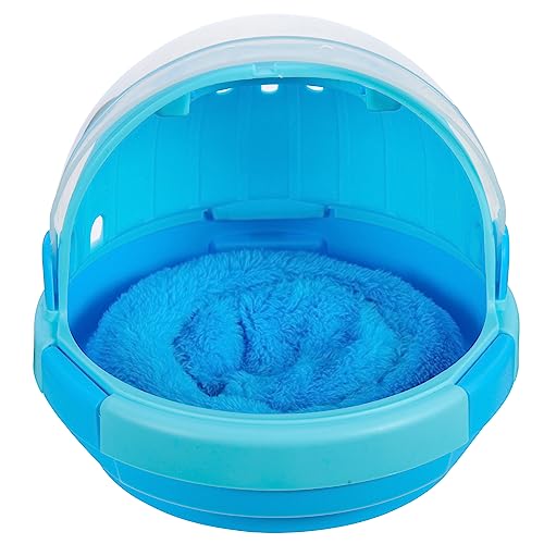 TOYANDONA 1 Satz Papageien Ruheplatz Tragbarer Käfig mit Warmnest und Kissen für Außenbereich Handgehaltenes Design für Reisen und Outdoor Aktivitäten Zufällige Farbe Zufällige Farbe von TOYANDONA