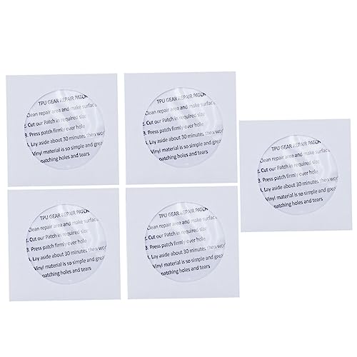 TOYANDONA 1 Satz Selbstklebende TPU Reparaturflicken wasserdichte Flickenteile Für Luftmatratzen Schwimmringe Zelte Und Andere Aufblasbare Produkte Transparent Und Langlebig 5 Stück von TOYANDONA