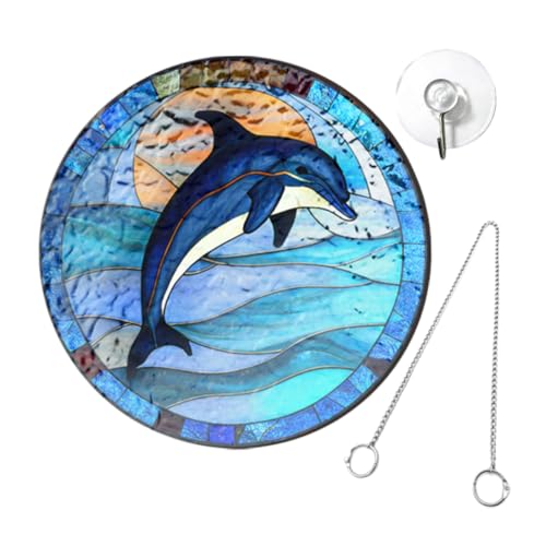 TOYANDONA 1 Satz Sun Catcher Hummingbird -Liste Kreative Ornamente Fensterdekoration Fenster hängende Dekoration Tierförmige Sonnencatcher hängen Dekoration Haushängedekor Delphin Acryl Bunt von TOYANDONA