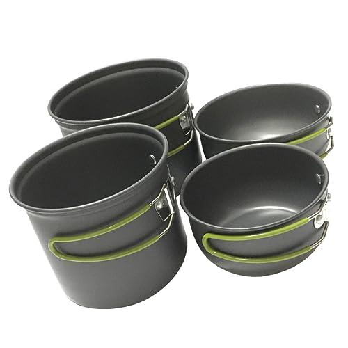 TOYANDONA 1 Satz Teiliges Camping Kochgeschirr Set Aluminiumlegierung Praktische Outdoor Kochutensilien für Personen Hochtemperaturbeständig und Leicht zu Transportieren TOYANDONA 1 Satz Teiliges Camping Kochgeschirr Set Aluminiumlegierung Praktische Outdoor Kochutensilien für Personen Hochtemperaturbeständig und Leicht zu Transportieren von TOYANDONA