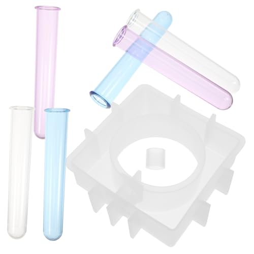 TOYANDONA 1 Satz Vase Silikonform mit Testrohren Blumenvase für Hydrokultur Pflanzen Wiederverwendbares Silikonmaterial Einfache Handhabung für Deko im Wohnzimmer von TOYANDONA