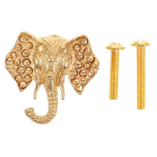 TOYANDONA 1 Set Elefanten-Schubladenknöpfe – Schrankgriff aus Messing mit Tiermotiv und Hakendesign zum Aufhängen von Gegenständen – Vintage-Knopfbeschläge für Schubladen, Kleiderschränke, TOYANDONA 1 Set Elefanten-Schubladenknöpfe – Schrankgriff aus Messing mit Tiermotiv und Hakendesign zum Aufhängen von Gegenständen – Vintage-Knopfbeschläge für Schubladen, Kleiderschränke, von TOYANDONA