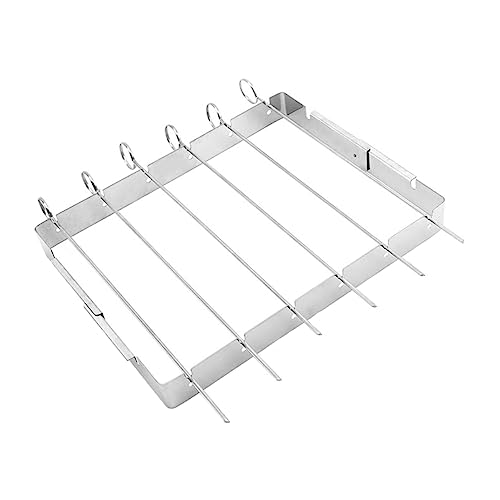 TOYANDONA 1 Set Grill Hähnchenbräter Ständer Spießbraten Hähnchenständer Für Den Außenbereich Netz Faltbare Holzkohleroste Grillschalen Runder Kebab Fleischbräter Silberfarbener TOYANDONA 1 Set Grill Hähnchenbräter Ständer Spießbraten Hähnchenständer Für Den Außenbereich Netz Faltbare Holzkohleroste Grillschalen Runder Kebab Fleischbräter Silberfarbener von TOYANDONA