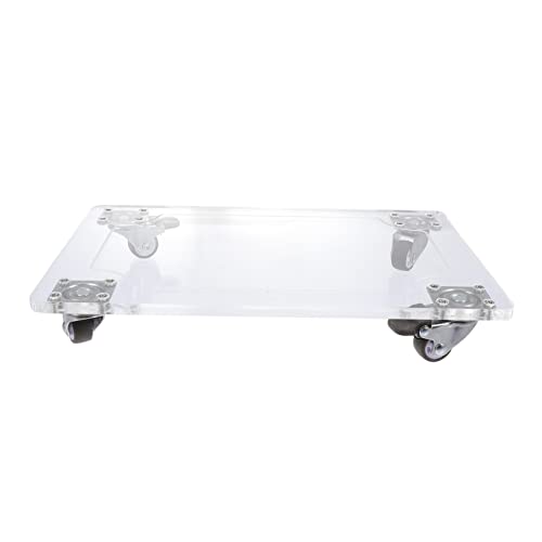TOYANDONA 1 Stück Bewegliches Blumentopf Tablett mit Rädern Transparenter Acryluntersetzer für Pflanzen Stabile Basis für Einfache und Praktischen Einsatz im und Außenbereich von TOYANDONA