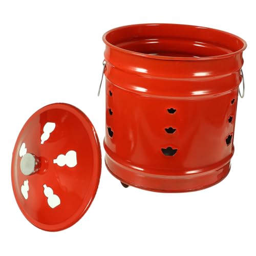 TOYANDONA 1 Stück Brenntonne für Garten Robuster Incinerator mit Haken für Verbrennen von Unerwünschten Gegenständen Platzsparend und Langlebig Geeignet für Heimgebrauch von TOYANDONA