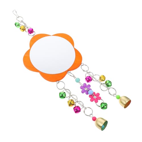 TOYANDONA Hühnerspiegel Spielzeug aus Holz mit Glocke Nagen Spielzeug für Papageien und Hühner Hängespiegel für Vogelkäfige für Hühnerstall und Vogelspielzeug TOYANDONA Hühnerspiegel Spielzeug aus Holz mit Glocke Nagen Spielzeug für Papageien und Hühner Hängespiegel für Vogelkäfige für Hühnerstall und Vogelspielzeug von TOYANDONA