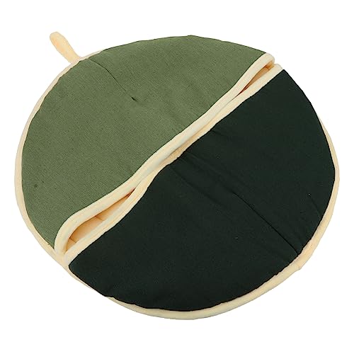 TOYANDONA 1 Stück Schlafsack Haustierzubehör Haustier Katzennest warmes Haustiernest Hundenest winterliches Haustierbett warmes Katzenkissen Bettwäsche aus Baumwolle Green von TOYANDONA