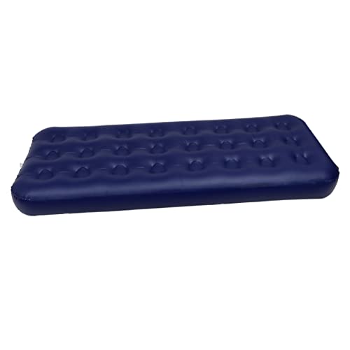 TOYANDONA 1 Stück aufblasbares Bett Inflatable Bed Inflatable Mattress aufklappbare matratze cot Bed Campingmatratzenschaum Erwachsene Strandmatte luftmatratze Bett BeflockungPVC Blue von TOYANDONA