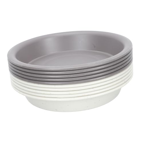 TOYANDONA 10 Stück Blumentopfuntersetzer Runde Blumenkübel Wassertrays Robust und Langlebig für Bonsai und Sukkulenten Schützt Böden vor Nässe und Schmutz von TOYANDONA
