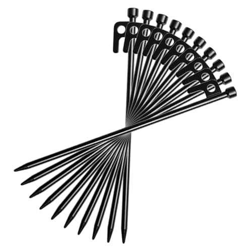 TOYANDONA 10 Stück Metall Erdnägel für Zelte Robuste Verstärkte Erdanker für Camping Strand und Outdoor Aktivitäten Lange Leicht Verstellbare Heringe für Stabilen Halt TOYANDONA 10 Stück Metall Erdnägel für Zelte Robuste Verstärkte Erdanker für Camping Strand und Outdoor Aktivitäten Lange Leicht Verstellbare Heringe für Stabilen Halt von TOYANDONA