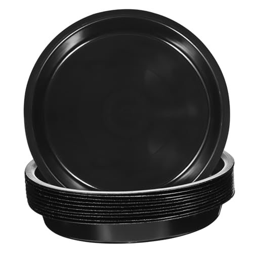 TOYANDONA 10 Stück Pflanzentopf Untersetzer Kunststoff Stabile Wasser Auffangschalen Geeignet für Innen und Außenbereich Runde Drainage Trays Vielseitig für Verschiedene Topfgrößen von TOYANDONA