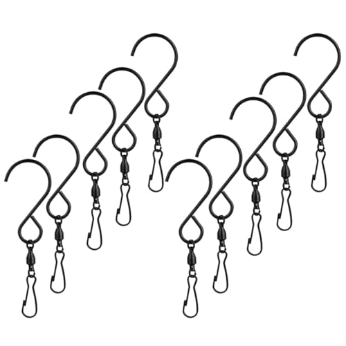 TOYANDONA 10 Stück Teiliges Drehbarer Edelstahl haken mit Schwenkfunktion Wetterfester Windspiel clip für Outdoor deko Windmühlen Vogel futterspender Laternen und Gartenbeleuchtung TOYANDONA 10 Stück Teiliges Drehbarer Edelstahl haken mit Schwenkfunktion Wetterfester Windspiel clip für Outdoor deko Windmühlen Vogel futterspender Laternen und Gartenbeleuchtung von TOYANDONA