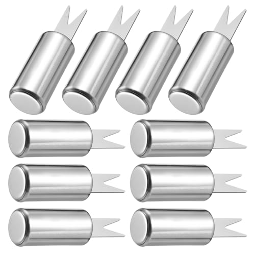 TOYANDONA 10 Stück Teiliges Edelstahl Corn Forks für Obst und Fingerfood Rostfrei Robustes Design Spiegelpoliert für Partys Bars Cafés und Täglichen Gebrauch zu Hause von TOYANDONA