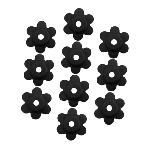 TOYANDONA 10 Stück Teiliges Gartenflaggen Gummistopper mit Winddichtem Pflaumenblüten Design rutschfeste Flaggenmast Stopper für Garten und Balkon Einfache Installation ohne Werkzeug von TOYANDONA