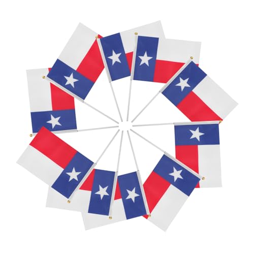TOYANDONA 10 Stück Teiliges Kleine Texas handflaggen Wiederverwendbar Reißfest Leicht für Sportveranstaltungen Feiertags Partydekoration Handlich Langlebig TOYANDONA 10 Stück Teiliges Kleine Texas handflaggen Wiederverwendbar Reißfest Leicht für Sportveranstaltungen Feiertags Partydekoration Handlich Langlebig von TOYANDONA