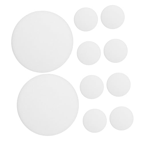 TOYANDONA 10 Stück Teiliges LED deckenlampen diffusor Blendfreier Kunststoff lampenschirm Rund Einfache Montage Kompatibel mit LED downlights und Einbauleuchten für Büro und Zuhause von TOYANDONA