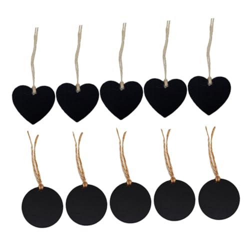 TOYANDONA 10 Stück Teiliges Mini Kreidetafel Dekoschild aus Holz Langlebige Herz Rundanhänger Kratzfest Leicht zum Aufhängen für Hochzeit Party Küche und Heimdekoration TOYANDONA 10 Stück Teiliges Mini Kreidetafel Dekoschild aus Holz Langlebige Herz Rundanhänger Kratzfest Leicht zum Aufhängen für Hochzeit Party Küche und Heimdekoration von TOYANDONA