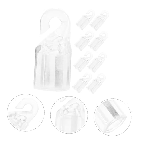 TOYANDONA 10 Stück Teiliges Pom Kunststoff Vorhangstangenhaken Gardinenhaken Ersatz für Vertikaljalousien Leicht und Langlebig Transparent für Fenstergardinen und Vorhangschienen TOYANDONA 10 Stück Teiliges Pom Kunststoff Vorhangstangenhaken Gardinenhaken Ersatz für Vertikaljalousien Leicht und Langlebig Transparent für Fenstergardinen und Vorhangschienen von TOYANDONA