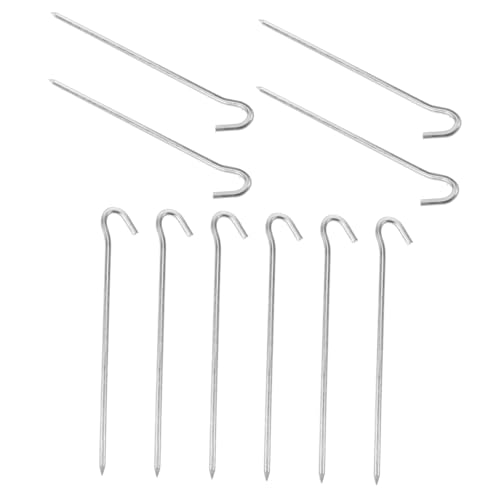 TOYANDONA 10 Stück Teiliges Robuste Zeltpflöcke aus Stahl mit Spitze und Gebogenem Design Leichte Outdoor bodennägel zum Sicheren Befestigen von Zelten und Planen Beim Camping Wandern TOYANDONA 10 Stück Teiliges Robuste Zeltpflöcke aus Stahl mit Spitze und Gebogenem Design Leichte Outdoor bodennägel zum Sicheren Befestigen von Zelten und Planen Beim Camping Wandern von TOYANDONA