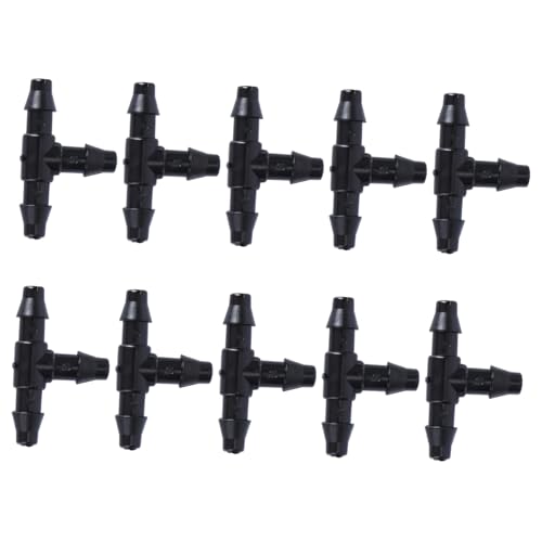 TOYANDONA 10 Stück Teiliges Tropfschlauch Verteiler Tee Verbinder für Gartenbewässerung Langlebig Installieren Kompatibel mit Mikro Tropfschläuchen Schwarz TOYANDONA 10 Stück Teiliges Tropfschlauch Verteiler Tee Verbinder für Gartenbewässerung Langlebig Installieren Kompatibel mit Mikro Tropfschläuchen Schwarz von TOYANDONA