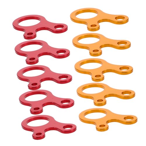 TOYANDONA 10 Stück Zeltseilspanner Aluminiumlegierung für Zeltleinen Schnelle Anpassung Windfeste Fixierung für Camping und Outdoor Aktivitäten von TOYANDONA