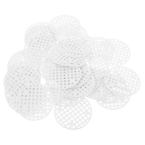 TOYANDONA 100stücke Netzunterlagen Für Blumentöpfe Aus Weiße Gittermatten Mit Drainagelöchern Blumentopf-Netz-Pads Topfloch-abdeckungen Für Pflanzgefäße Und Bonsai von TOYANDONA