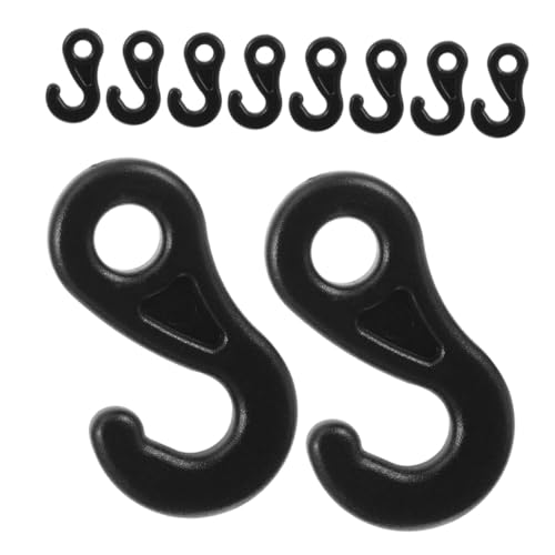 TOYANDONA 100 Stück Pom Zeltseil Haken Form Winddichte Abspannseil Schnalle für Camping Outdoor Zelthaken Robust Schwarz Vielseitig Einsetzbar für Zelt Plane Canopy TOYANDONA 100 Stück Pom Zeltseil Haken Form Winddichte Abspannseil Schnalle für Camping Outdoor Zelthaken Robust Schwarz Vielseitig Einsetzbar für Zelt Plane Canopy von TOYANDONA