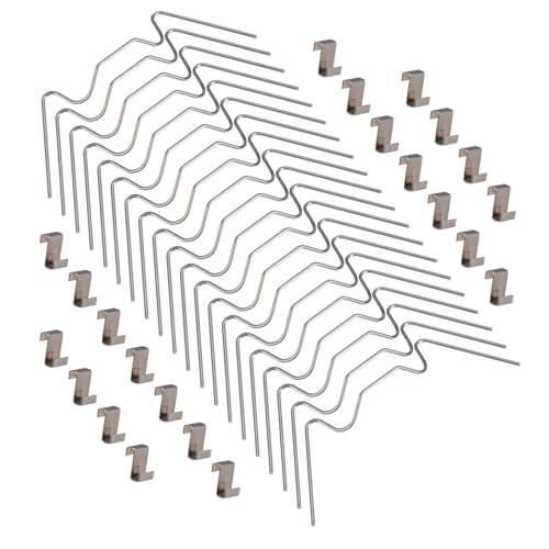 TOYANDONA 100 Stück Teiliges Edelstahl Gewächshaus Glas Klammern Clips Rostbeständig Vielseitig für Hohlkammerplatten und Aluminiumrahmen Einfache Installation Langlebig für von TOYANDONA