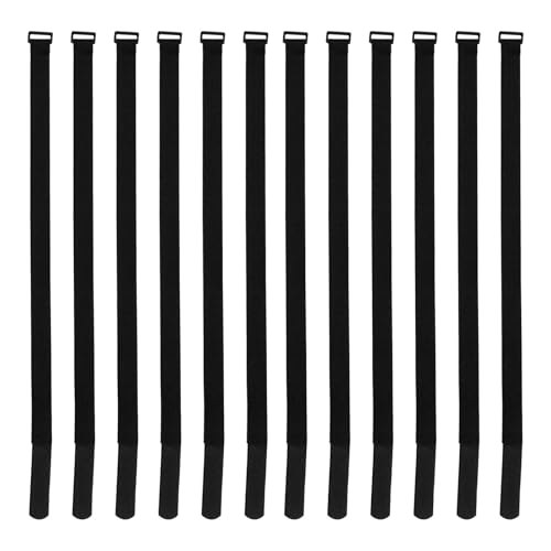 TOYANDONA 12 Stück Regenschirm-Spanngurte: Terrassenschirm-Organizer-Gurt, Freiarmschirm-Sicherungsband, Sonnenschirm-Windschutz-Binder für Gartenmöbel, 25 mm x 600 mm von TOYANDONA