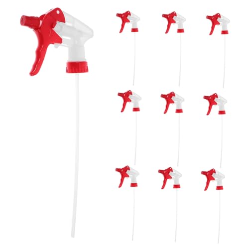 TOYANDONA 12 Stück Sprühkopf Wassersprühdüse Sprühköpfe Für Flaschen Wasserschlauch Sprühdüse Ersatz-trigger-sprühdüsen Gartenschlauchdüse Heavy Duty Wasserdüse Plastik Rot von TOYANDONA