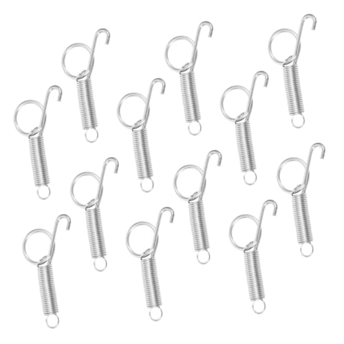 TOYANDONA 12 Stück Teiliges Federhaken aus Langlebige Spring Latch Hooks für Kaninchenkäfig Vogel und Haustierkäfigtüren Kompakte Einfache für Käfigtürverschluss von TOYANDONA