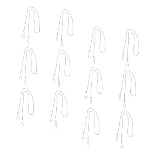 TOYANDONA 12 Stück Teiliges Metall aufhängungsketten Glatte Oberfläche Stabile Poster stangen Hängerkette für Innen und Außen Vielseitig für Banner Kleine Fahnen Dekorative von TOYANDONA