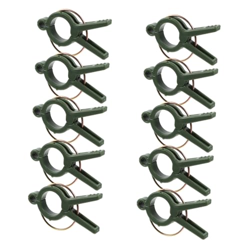 TOYANDONA 12 Stück Teiliges Pflanzenset Grüne Gartenclips aus Kunststoff Flexible Pflanzenstützen mit Schneller Lösung für Kletterpflanzen Tomaten Gemüse und Rankhilfen im Outdoor garten von TOYANDONA