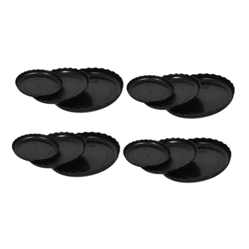 TOYANDONA 12 Stück Teiliges Runde Pflanzuntersetzer aus Robustem Kunststoff Leichte Pflanzenschalen mit Luftzirkulation für Gesunde Wurzelentwicklung für Innen Außenbereich Vielseitig von TOYANDONA
