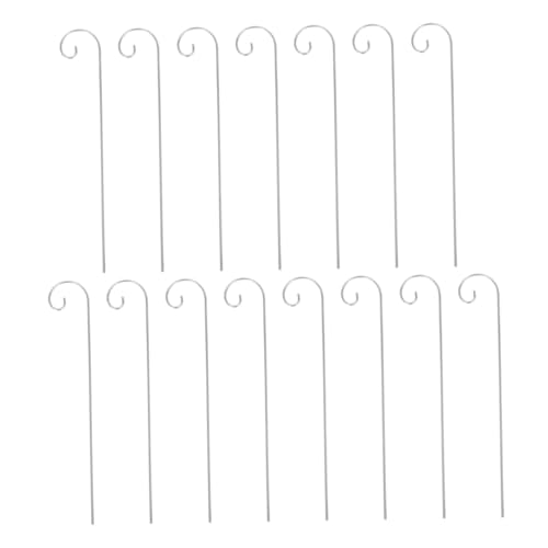 TOYANDONA 15 Stück Teiliges Metall gartenhaken Wetterfeste Schäferhaken für Hängende Pflanzen Laternen und Gartenmarkierungen Vielseitig Einsetzbar Einfache Befestigung für Garten und von TOYANDONA