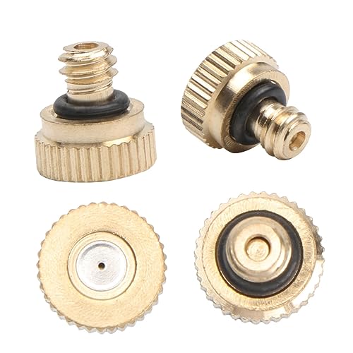 TOYANDONA 16 Stück Teiliges Messing Nebeldüsen Bleifrei Langlebig und Rostfrei mit Selbstabdichtender O Ring Technik für Outdoor kühlsysteme Gewächshäuser Gartenbewässerung und TOYANDONA 16 Stück Teiliges Messing Nebeldüsen Bleifrei Langlebig und Rostfrei mit Selbstabdichtender O Ring Technik für Outdoor kühlsysteme Gewächshäuser Gartenbewässerung und von TOYANDONA