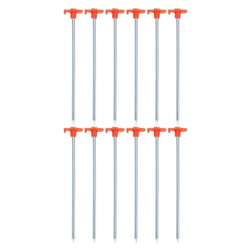 TOYANDONA 16 Stück Zeltheringe: Robuste Zeltheringe – Metall-Bodennägel für Camping im Freien, robuste Heringe für Baldachin, Garten, Strand oder Party TOYANDONA 16 Stück Zeltheringe: Robuste Zeltheringe – Metall-Bodennägel für Camping im Freien, robuste Heringe für Baldachin, Garten, Strand oder Party von TOYANDONA