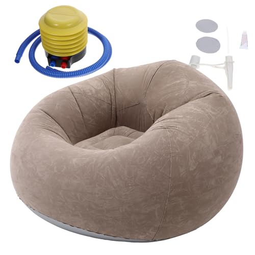TOYANDONA 1Satz Aufblasbares und Faltbares Lazy Sofa für Außenbereich Tragbarer Sofastuhl Bequemes Sitzen für Camping Strand und Garten Leichtes Material von TOYANDONA