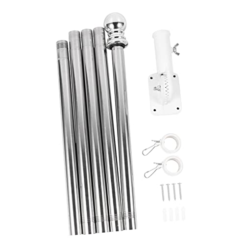 TOYANDONA 1Satz Fahnenmast mit Drehbarem Wandhalter Robustes Fahnenmast Kit für Innen und Außenbereich für Garten Dach und LKW Wetterbeständig Installieren von TOYANDONA