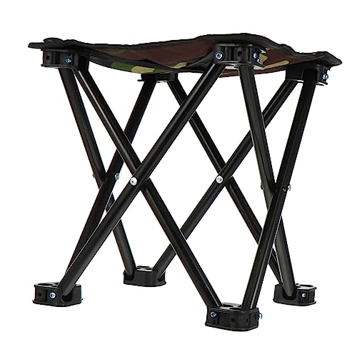 TOYANDONA 1Stück Tragbarer Camping Angelhocker Faltbarer Klappstuhl Oxford für Outdoor Aktivitäten für Angeln Picknick und Strand Belastbar Sortierte Farben von TOYANDONA