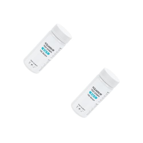 TOYANDONA 2 Boxen Wasserteststreifen für Aquarien Pools und Trinkwasser Präzise Messung von Ph Härte Alkalinität Tragbar Verwenden von TOYANDONA