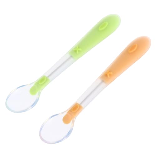 TOYANDONA 2 STÜCK Löffel Set aus lebensmittelechtem Material Hitzebeständig Leicht und Kompakt für Kleinkinder Füttern zu Hause und Unterwegs in Gelb grün für Jungen und Mädchen TOYANDONA 2 STÜCK Löffel Set aus lebensmittelechtem Material Hitzebeständig Leicht und Kompakt für Kleinkinder Füttern zu Hause und Unterwegs in Gelb grün für Jungen und Mädchen von TOYANDONA