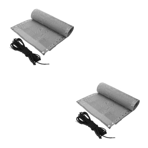 TOYANDONA 2 Sätze Faltbare Lounge Stuhl Ersatzstoff Atmungsaktiv Strapazierfähig für Garten Strand Camping Outdoor Klappstuhl Reparaturbezug Robustes Gewebe mit Seilset Passend für von TOYANDONA