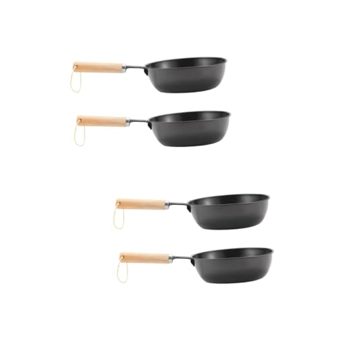 TOYANDONA 2 Sätze Holzkohlebrennungstank Holzkohle-startertopf Lagerfeuer Hibach Outdoor-camping-töpfe Kohlebeckentöpfe Brenner Herd Campingtöpfe Schwarz Eisen 2 Stücke * 2 von TOYANDONA