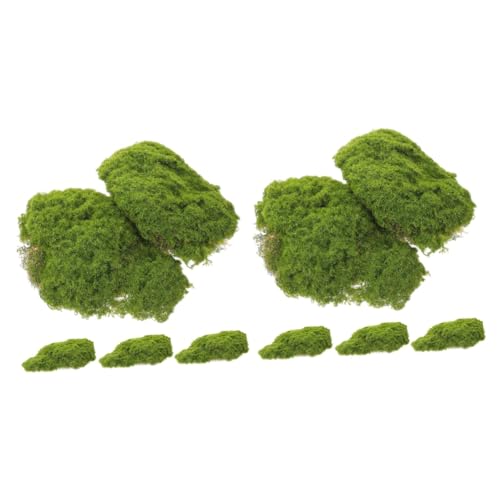 TOYANDONA 2 Sätze Mooshaut Moosblock Dekoration Felsen Gefälschte Moos Grüne Ornamente Moosblock Requisiten Garten Layout Requisite Emulierter Moosblock Kunstmoosblock Moosblock 5 Stück * 2 von TOYANDONA