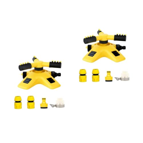 TOYANDONA 2 Sätze Rotierender Wassersprinkler Set Automatisch Gartenbewässerung mit Adapter Stabiler Rasensprenger für Garten und Installieren und Vielseitig Einsetzbar TOYANDONA 2 Sätze Rotierender Wassersprinkler Set Automatisch Gartenbewässerung mit Adapter Stabiler Rasensprenger für Garten und Installieren und Vielseitig Einsetzbar von TOYANDONA